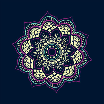 Arabic Ornamental Patterned Background of Islamic Mosque, Design Greeting Card for Ramadan Kareem