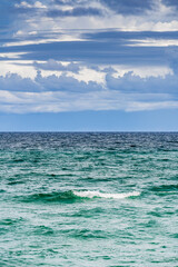 Wall Mural - ocean with gloomy sky