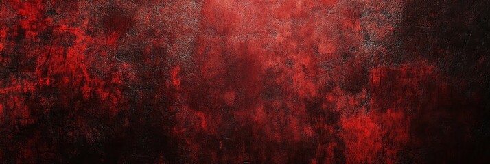 A dramatic and moody backdrop featuring a dark red textured wall. Ideal for creating a grunge, industrial, or vintage aesthetic in design projects. The wall has a rich, layered texture with hints of b