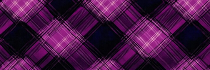 a modern, abstract seamless pattern featuring a purple and black plaid design. the pattern is ideal 