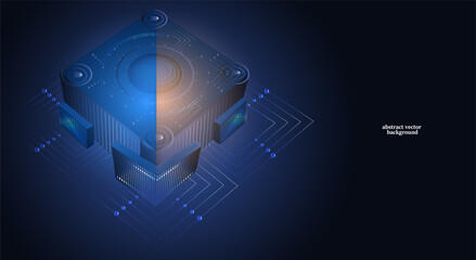 Futuristic abstract technological background.