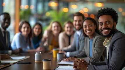 Canvas Print - Diverse Business Team Meeting: Collaboration and Success