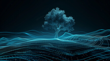 Wall Mural - Smart Technology Tree