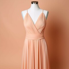 Canvas Print - dress on mannequin with plain background