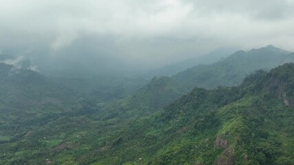 Poster - Tropical landscape with mountains and jungle in Sumatra, Indonesia.