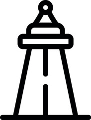 Poster - Black and white vector icon of a road roller compacting fresh asphalt on a road construction site