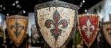 Fleur de lis Heraldic Shield Christianity Religion Spiritual Symbol