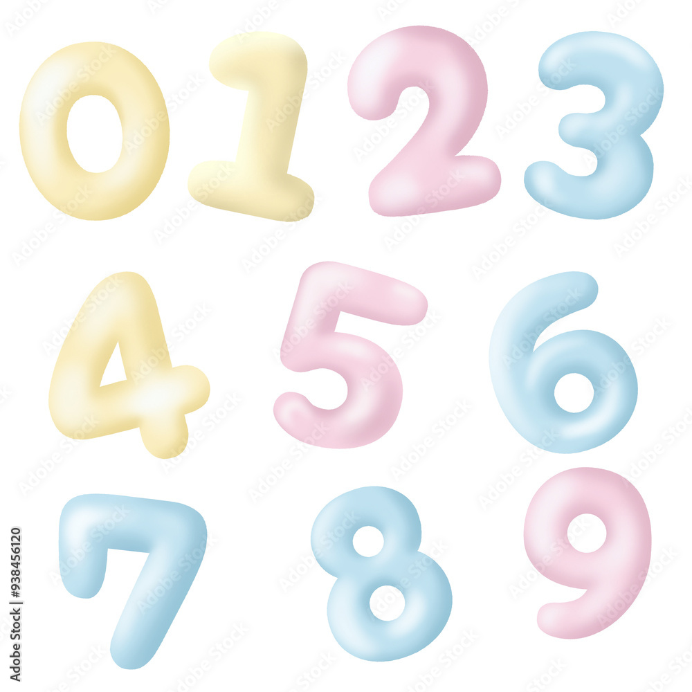 Math Monogram Numbers set thin line monogram math symbols, linear black and white ...