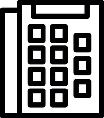 Poster - Office phone showing the keypad for communication