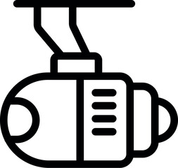 Poster - Security camera mounted on the ceiling, providing surveillance and ensuring safety