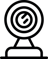 Poster - Simple icon of a webcam recording, perfect for websites and apps related to video call, streaming and video conference
