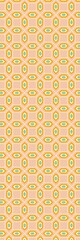 Wall Mural - Retro bookmark with geometrical pattern