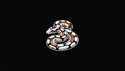 Poster - enchi ball python, enchi ball python logo, design, icon, art, concept, idea, symbol, vector, illustration, image 