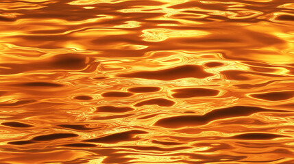 tranquil lake surface texture at sunset with golden ripples