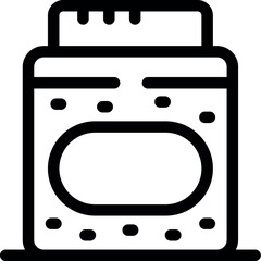 Wall Mural - Simple vector of a washing machine showing the control panel with buttons and digital display