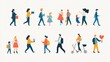 © sa-photo - Icons of people participating in community and social activities.