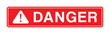 © Alponso - Vector Red Danger Sign Illustration