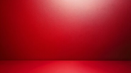 Poster - Red studio gradient background for product placement or website Copy Space horizontal composition : Generative AI