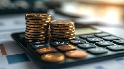 Leinwandbilder - Savings and calculations are the basis of investing to get a worthwhile dividend with minimal risk Basic investment and savings guidelines : Generative AI