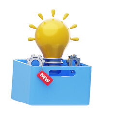 Aufkleber - 3D New Concepts Drive Innovation. 3D Icon