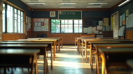 Poster - Korean School Classroom : Generative AI