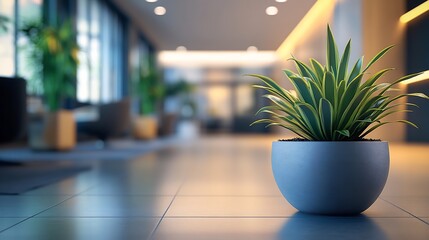 Fototapete - interior of a modern office : Generative AI