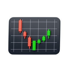 Poster - 3D Bullish Marubozu. 3D Icon