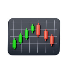 Poster - 3D Bearish Engulfing. 3D Icon