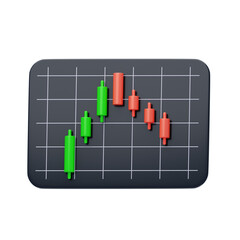 Poster - 3D Bearish Marubozu. 3D Icon
