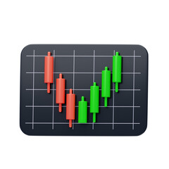 Poster - 3D Bullish Belt Hold. 3D Icon