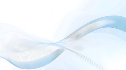 Poster - Elegant and Versatile Minimalist Background Featuring a Clean White Surface with Subtle Curved Lines and Light Blue Gradients Perfect for Corporate Presentations Websites and Digital Designs