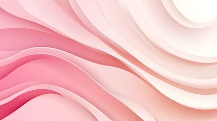 Poster - Smooth gradient background transitioning from light pink to white with simple wave patterns perfect for use in presentations website designs app interfaces and other digital projects