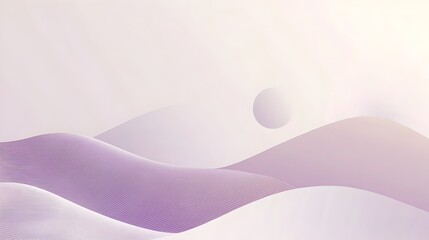 Poster - soft lavender toned background with subtle geometric shapes creating a calming and serene aesthetic 