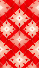 Wall Mural - Seamless geometric pattern design illustration. Background texture. In red, white colors isolated with white highlights, png