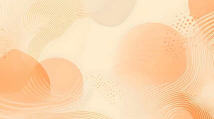 Poster - Warm and soothing geometric abstract background with subtle orange tones and a clean minimalist design  Perfect for elegant presentations digital layouts and warm modern design projects