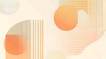 Poster - of a clean and minimalist background with light orange tones and subtle geometric patterns perfect for warm toned presentations website designs corporate branding and other creative design projects