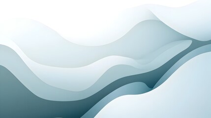 Poster - Smooth gradient background transitioning from light blue to white with simple abstract geometric shapes perfect for modern presentations website designs mobile applications