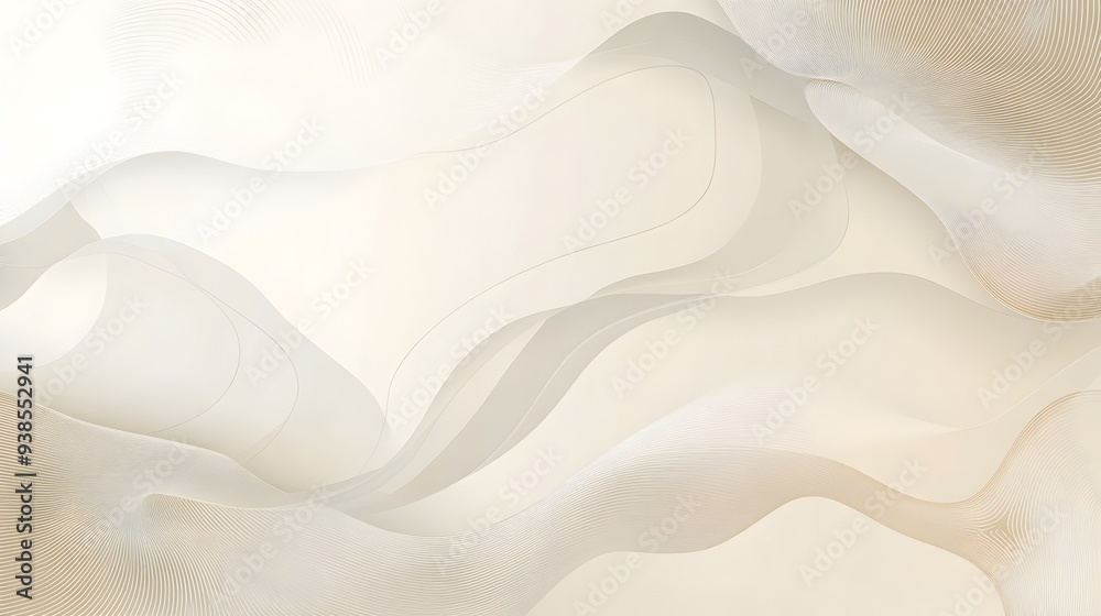 Clean and minimalistic background with light beige accents and subtle ...