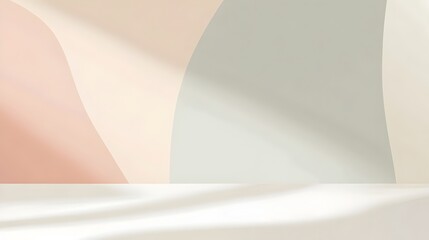 Poster - Minimalist background with soft pastel tones and a thin light gray border  This versatile design is perfect for elegant presentations websites marketing materials