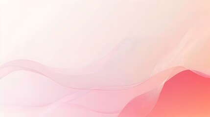 Poster - Smooth gradient background with a delicate light pink frame ideal for creating minimal and elegant presentation slides or digital media content  The soft