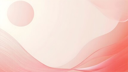 Poster - Smooth gradient background with a delicate light pink frame perfect for a minimal and elegant presentation slide or digital design layout