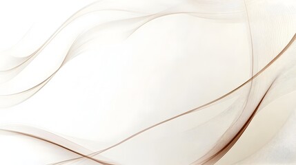 Poster - Minimalist White Background with Thin Light Brown Border Ideal for Elegant and Sophisticated Presentations Designs and Digital Layouts