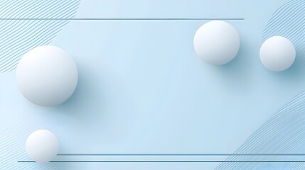 Poster - A minimalistic background with a thin light blue border and simple geometric shapes  This clean and modern design can be used for presentations branding or other contemporary digital projects