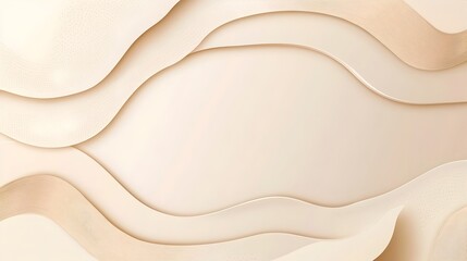 Poster - Minimalistic background with a soft beige frame and simple abstract geometric patterns perfect for presentations digital designs and creative projects