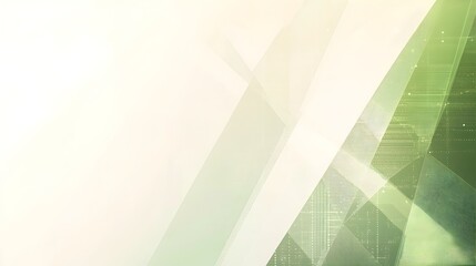 Poster - Elegant and modern background with a soft green border and subtle geometric patterns perfect for creating clean professional presentations digital designs and various creative projects