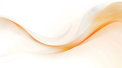 Poster - Clean Minimalist White Background with Thin Soft Orange Border Ideal for Elegant and Modern Presentation Slides Digital Designs and Branding Visuals