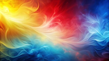 Wall Mural - Abstract background with soft hues of red, yellow, and blue , simple, light, colorful, vibrant, minimalist, modern, artistic