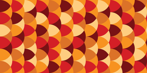 Fototapete - Abstract geometric pattern background, abstract pattern background with retro color theme,abstract circle pattern.