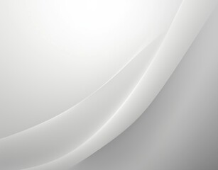 Poster - Elegant Smooth White Background with Curves and Gradients