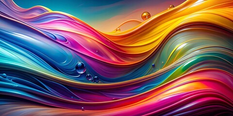 Wall Mural - Abstract liquid background with swirling colors and smooth gradients, appearing vibrant and fluid , liquid, abstract